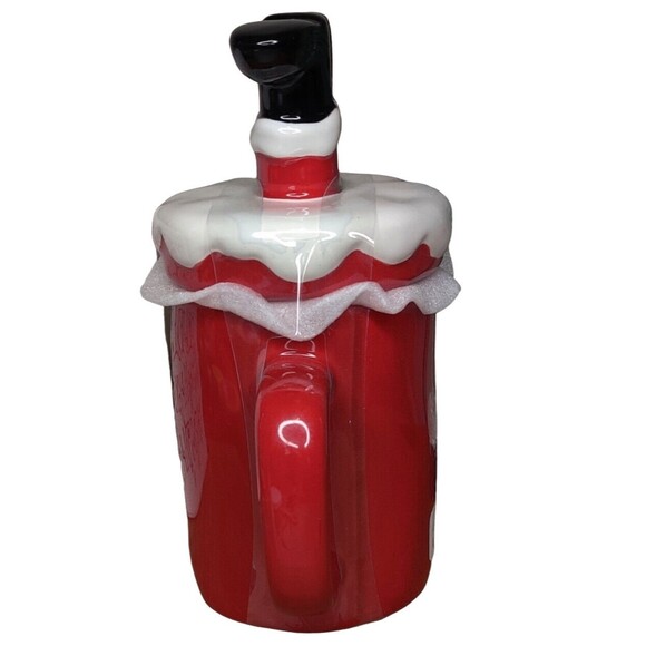 Rae Dunn HO HO HO Santa Claus Mug Leg Topper Red LL Christmas Holiday NEW 2022 - Picture 2 of 6